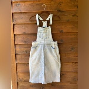 Main Street Exchange Jean Overall Dress